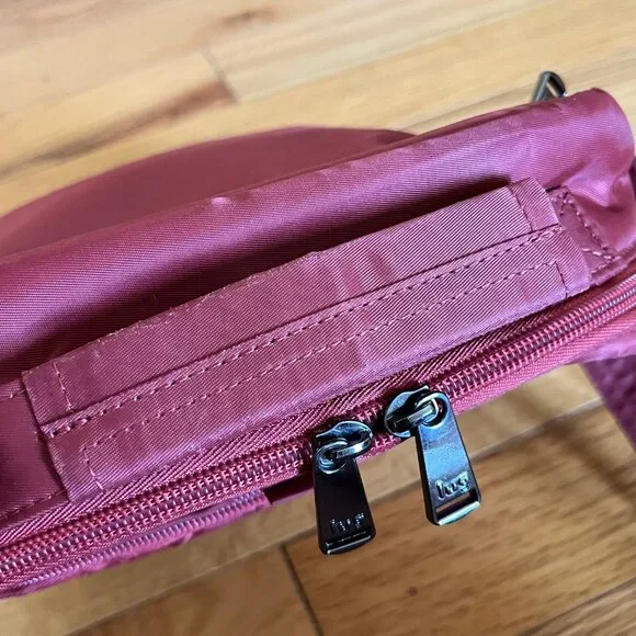 LUG Ranger Crossbody and Matching Wallet Rosewood and Maple Cream Inside - Picture 7 of 16